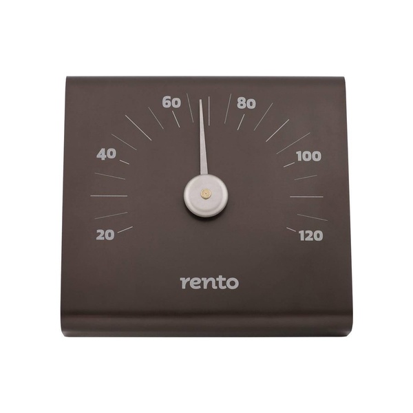 Термометр Rento квадратний, темно коричневий - 1