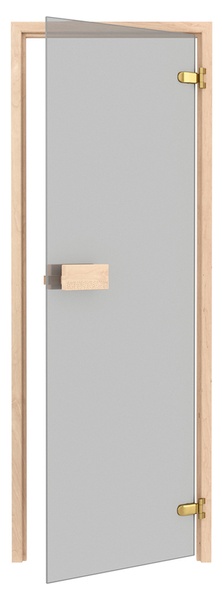 Стеклянная дверь для бани и сауны Classic серый 70/200 - 1