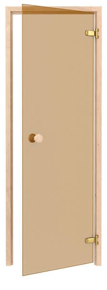 Стеклянная дверь для бани и сауны Trendline бронза 70/200 - 1