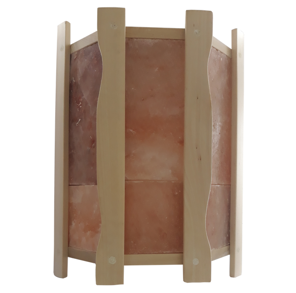 Огорожа світильника кутова GREUS з гімалайською соллю на 4,5 плитки для лазні та сауни