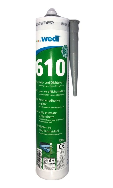 Водостойкий клей-герметик Wedi 610 - 1